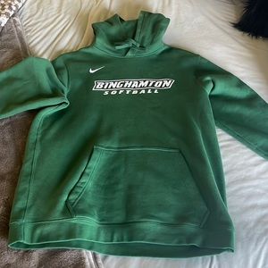 Binghamton university softball sweatshirt size large perfect condition Nike
